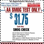 Smog Check Coupon Laguna Niguel