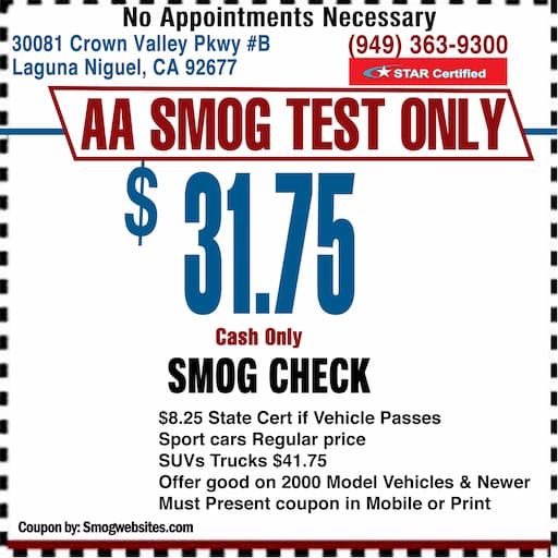 smog check coupon laguna niguel 